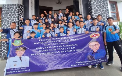 Resky Aditia, Siswa MAN 1 Kota Sukabumi Terpilih Ikuti Kejuaraan Nasional Karate, Dilepas Langsung oleh Wakil Wali Kota Sukabumi