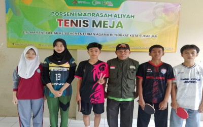 MAN 1 Kota Sukabumi Kawinkan Juara Tenis Meja PORSENI 2025: Bukti Konsistensi Prestasi Siswa