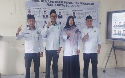 Empat Pilar Baru Terpilih, MAN 1 Kota Sukabumi Sukses Gelar Pilwaka 2026–2028