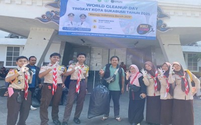 Aksi Nyata Pramuka MAN 1 Kota Sukabumi: Bergerak Bersama di World Cleanup Day 2025 Menuju Indonesia Bersih 2029