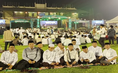 Ikhtiar Spiritual Merawat Kerukunan, Kepala MAN 1 Kota Sukabumi Hadiri Sholawat Kebangsaan