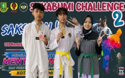 Tiga Siswa MAN 1 Kota Sukabumi Borong Medali di Taekwondo Championship Sukabumi Challenge II KONI Cup 2026