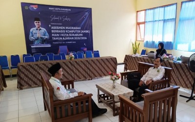 Pastikan Integritas Ujian, Pengawas Kemenag Monitoring AMBK di MAN 1 Kota Sukabumi
