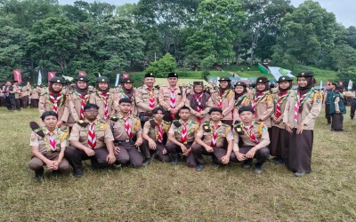 Ka Mabigus MAN 1 Kota Sukabumi Beri Motivasi Langsung pada Peserta Kemah Harmoni Beragama IV