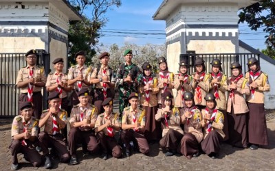 Tumbuhkan Nasionalisme, Pramuka MAN 1 Kota Sukabumi Ikuti Upacara Ziarah Hari Jadi ke-112 Kota
