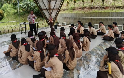 Pramuka Pelopor Anti Narkoba: Kanit Binpolmas Polres Sukabumi Kota Bekali Calon Bantara MAN 1