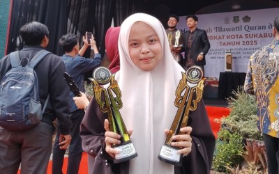 Berprestasi dengan Iman: Silmina Raih Dua Penghargaan pada MTQH Kota Sukabumi 2025