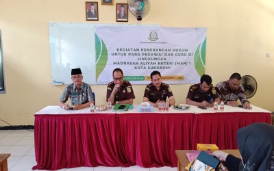 GTK Melek Hukum: MAN 1 Kota Sukabumi Berkolaborasi dengan Kejaksaan Negeri untuk Penguatan Integritas