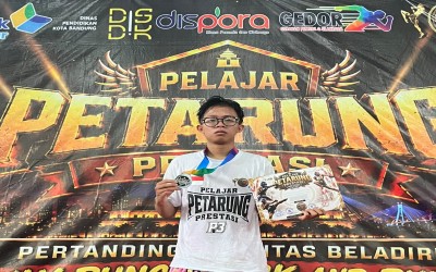 Raih Juara 2 Nasional, Rio Julian Bawa Pulang Medali Perak Kick Boxing 'Pelajar Petarung Prestasi' di Bandung