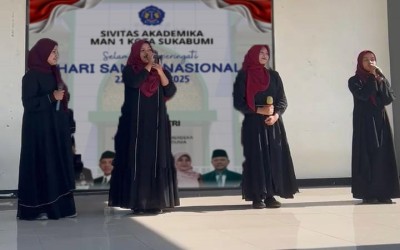 Nada Santri, Irama Negeri: SMV-1 Hadirkan Harmoni Islami di Panggung Hari Santri Nasional MAN 1 Kota Sukabumi