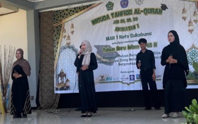 Bersenandung dalam Spirit Hijrah, SMV-1 MAN 1 Kota Sukabumi Hidupkan Momen Wisuda Tahfidz